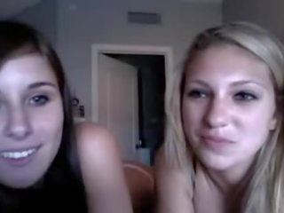Two elite Omegle Teens film Pussy On Webcam