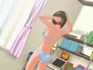 自信的 3d 無盡 女神 有 一 濕 夢想